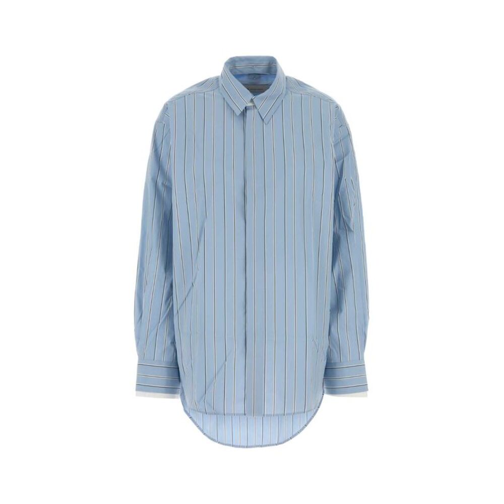 Ami Women Embroidered Poplin Oversize Shirt
